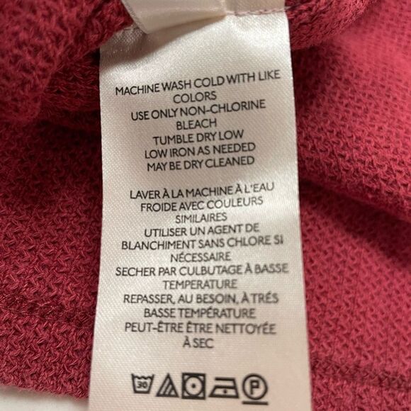 Free People Red V-Neck Ribbed Top - Picture 9 of 9